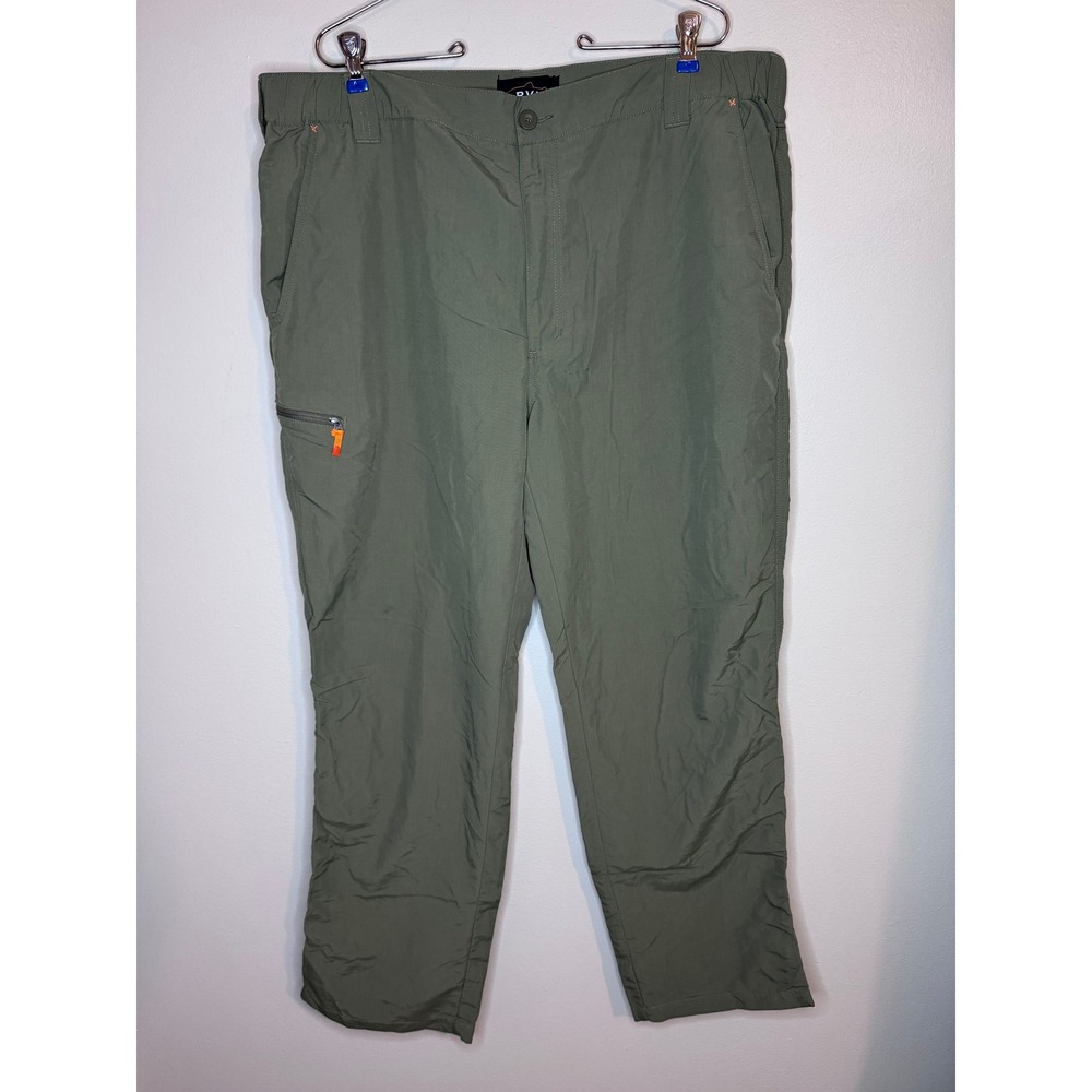Orvis Mens Nylon Hiking Pants Green Lightweight Outdoor XL 30L